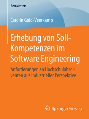 cover image of Erhebung von Soll-Kompetenzen im Software Engineering